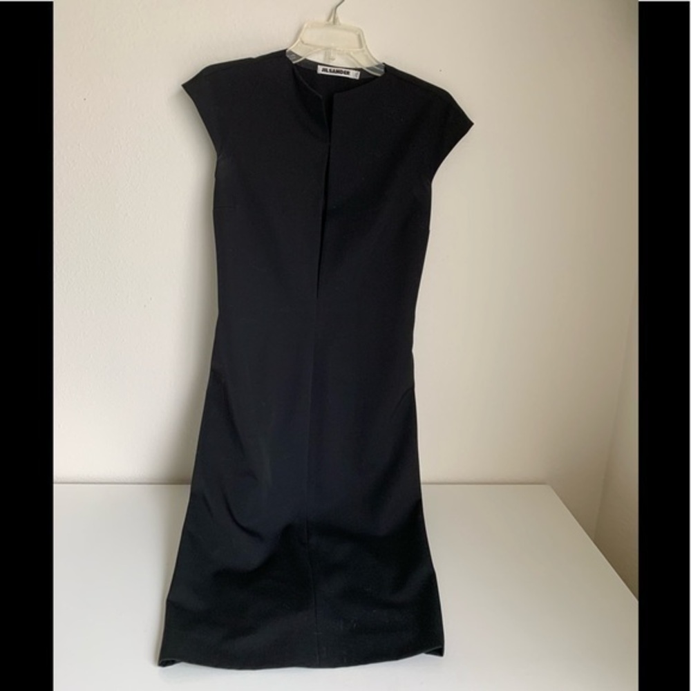 Jil Sander little black dress LBD sleeveless